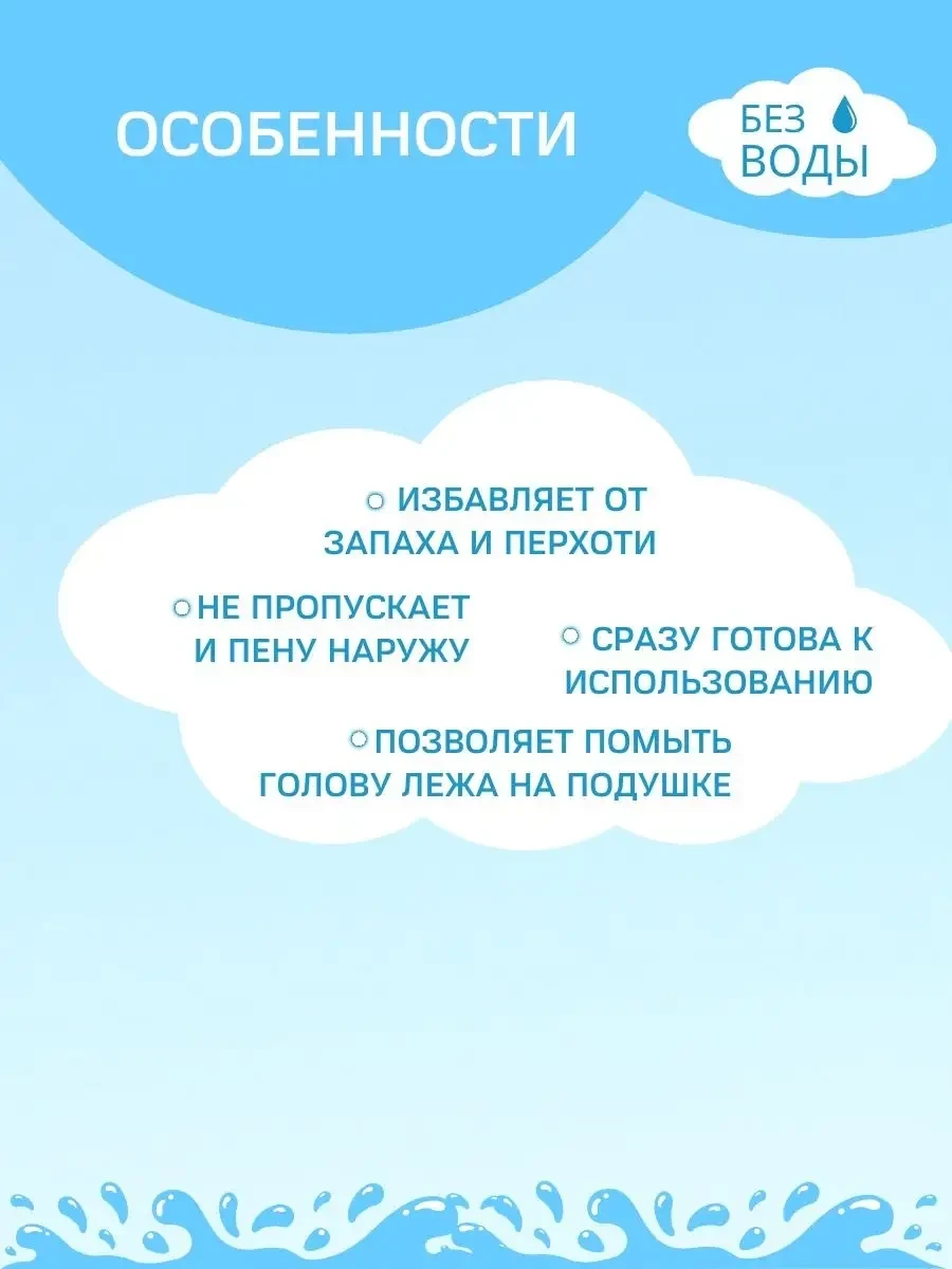 Шапочка для мытья волос Wellcare Шампунь и кондиционер — фото 4