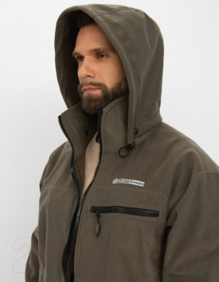 Костюм для охоты и рыбалки Huntsman Никс Люкс -5°C Alova Windblock Хаки (р-р 60-62/170-176)