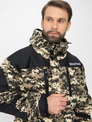 Изображение товара Костюм для охоты и рыбалки Huntsman Горка 5 Деми -5°С Cats Eye/Смесовая Рипстоп сombo B-003/черный (44-46/182-188)