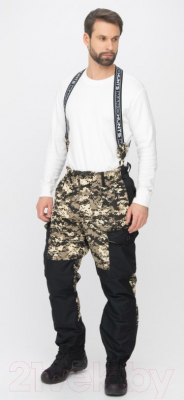 Изображение товара Костюм для охоты и рыбалки Huntsman Горка 5 Деми -5°С Cats Eye/Смесовая Рипстоп сombo B-003/черный (44-46/182-188)