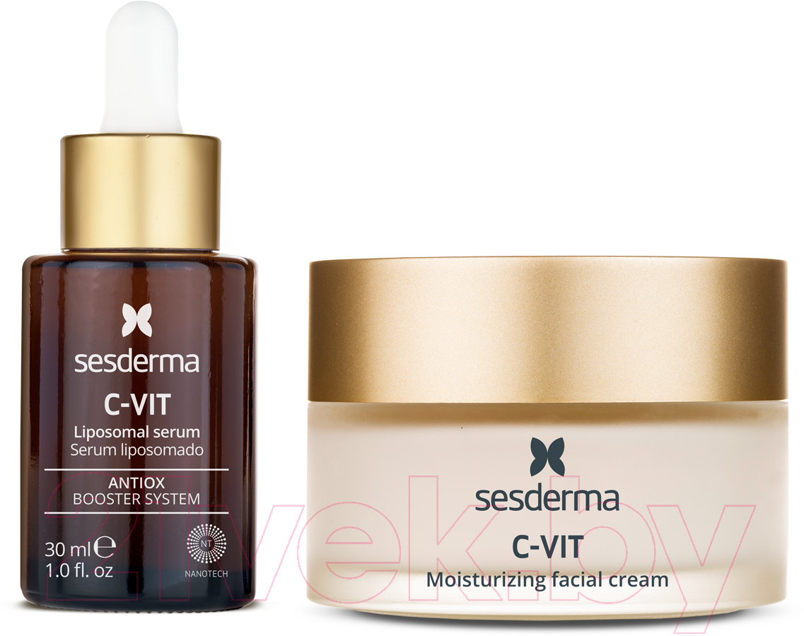 Набор косметики для лица Sesderma C-Vit Крем для лица 50мл + Сыворотка для лица 30мл