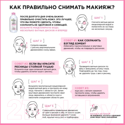 Мицеллярная вода Garnier 2х400мл