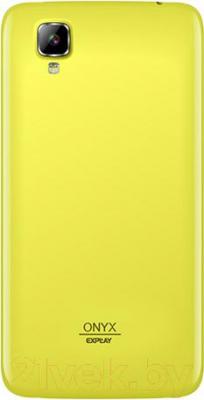 Смартфон Explay Onyx (желтый) - вид сзади