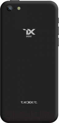 Смартфон Texet iX-mini / TM-4182 (черный) - вид сзади