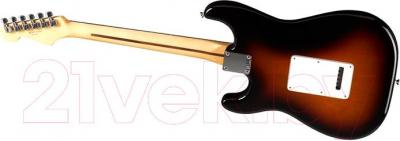 Электрогитара Fender Standard Stratocaster HSS Rosewood Brown Sunburst - вид сзади
