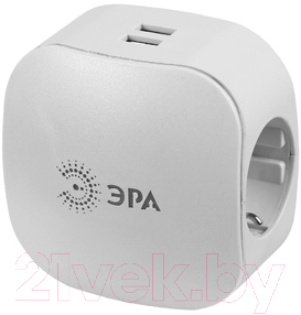 Электроразветвитель ЭРА SP-3e-USB (White)