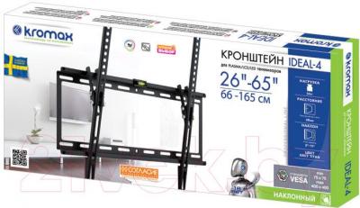 Кронштейн для телевизора Kromax Ideal-4 (темно-серый) - упаковка