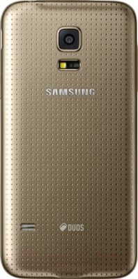 Смартфон Samsung Galaxy S5 mini / G800H (золотой) - вид сзади