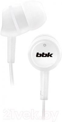 Наушники BBK EP-1220S (White) - общий вид