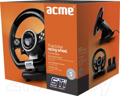 Игровой руль Acme Racing Wheel STi 078054 / 870709 - коробка