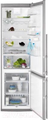Холодильник с морозильником Electrolux EN4011AOX - общий вид
