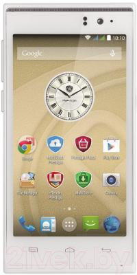 Смартфон Prestigio MultiPhone 5455 Duo (белый) - общий вид