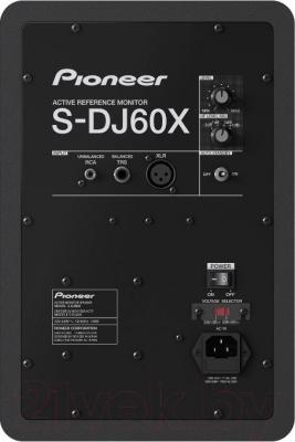 Студийный монитор Pioneer S-DJ60X - вид сзади