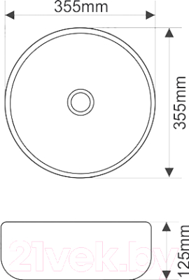 Умывальник Melana MLN-7078DMB