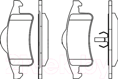 

Тормозные колодки Bosch, 0986424665