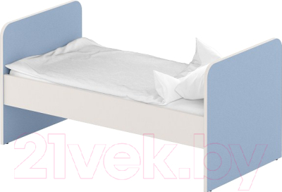 Односпальная кровать детская Славянская столица ДУ-КО16 (белый/синий)