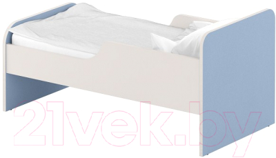 Односпальная кровать детская Славянская столица ДУ-КО16-11 (белый/синий)
