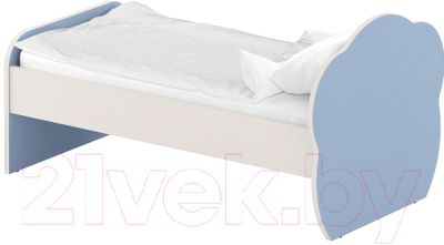 Односпальная кровать детская Славянская столица ДУ-КО12-6 (белый/синий)