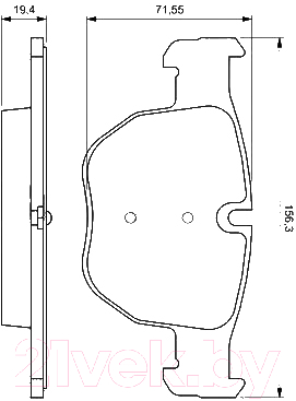 

Тормозные колодки Bosch, 0986424687