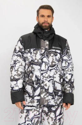 Изображение товара Костюм для охоты и рыбалки Huntsman Альтаир -45°C КМФ 374 Белый Alova (р-р 44-46/170-176)