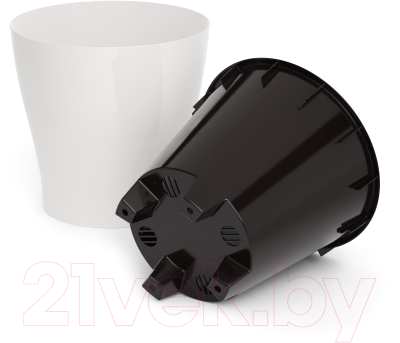 Изображение товара Кашпо Альтернатива Лея / М8858 (белый, с автополивом)