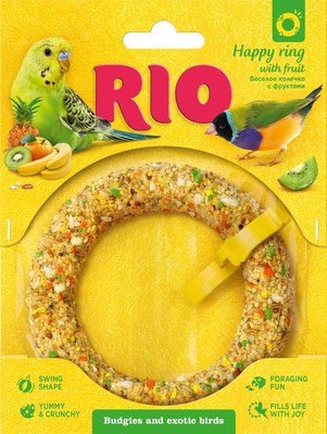 

Лакомство для птиц, RIO Веселое колечко для волнистых попугаев и экзотов