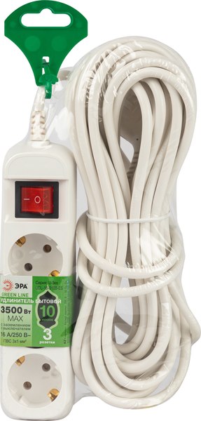 Удлинитель ЭРА Greenline UDL-16-3100-ES / Б0065040