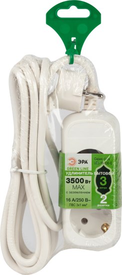 Удлинитель ЭРА Greenline UDL-16-230-E / Б0065065