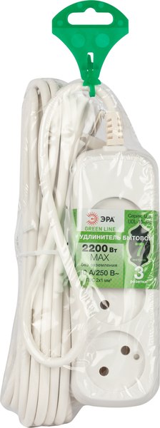 Удлинитель ЭРА Greenline UDL-10-370 / Б0065031