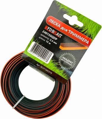 Леска для триммера Brait BR 2.4x15 / 24015 SQDP - 