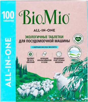 

Таблетки для посудомоечных машин, Bio-Tabs Multi с эвкалиптом