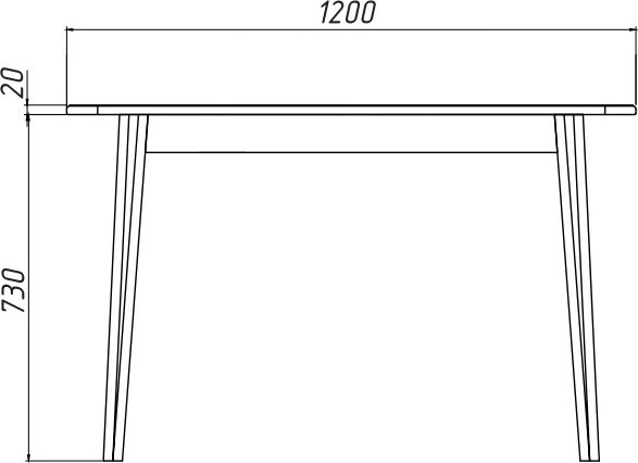 Купить Обеденный стол Белдревизделие Монте Кристо 120x70x75 дубовый в Молодечно