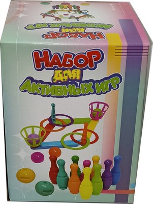 

Набор активных игр, Кольцеброс + Боулинг / SK-6-3636