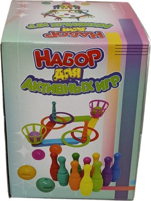 Набор активных игр Poltoys Кольцеброс + Боулинг / SK-4-2424