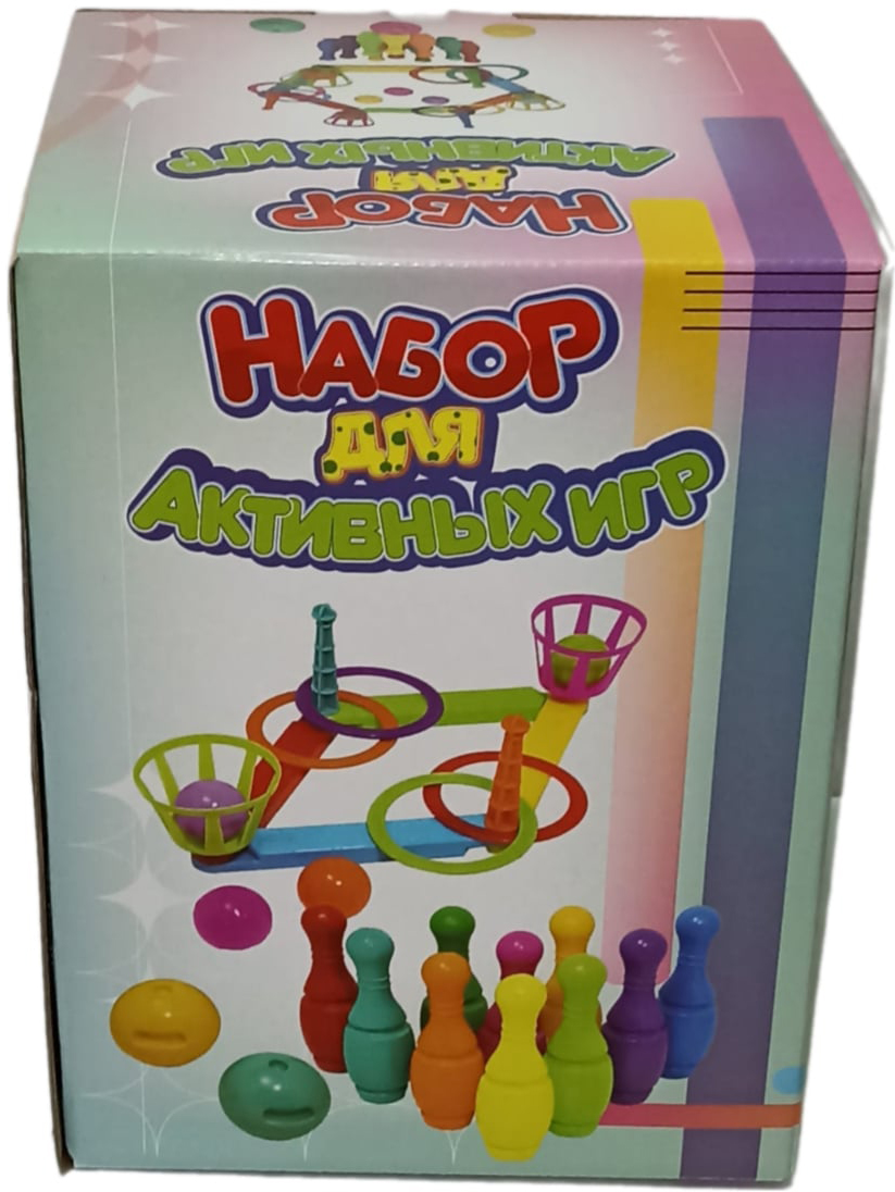 Набор активных игр Poltoys Кольцеброс + Боулинг / SK-4-2424