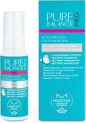 Эмульсия для лица Masstige Pure Balance Pro Активная для проблемной кожи (50мл)