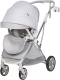 Детская прогулочная коляска Farfello Fest Lux / FL-14 (светло-серый) - 