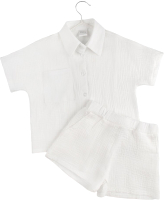 Комплект детской одежды Amarobaby Easy / AB-OD24-E2201/00-116 (белый, р.116) -