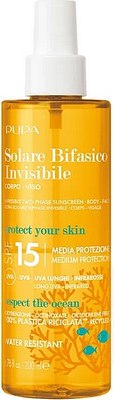 

Спрей солнцезащитный, Invisible Two-Phase Для тела и лица SPF 15