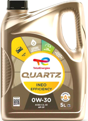 Моторное масло Total Quartz Ineo Efficency 0W30 / 228694 (5л)