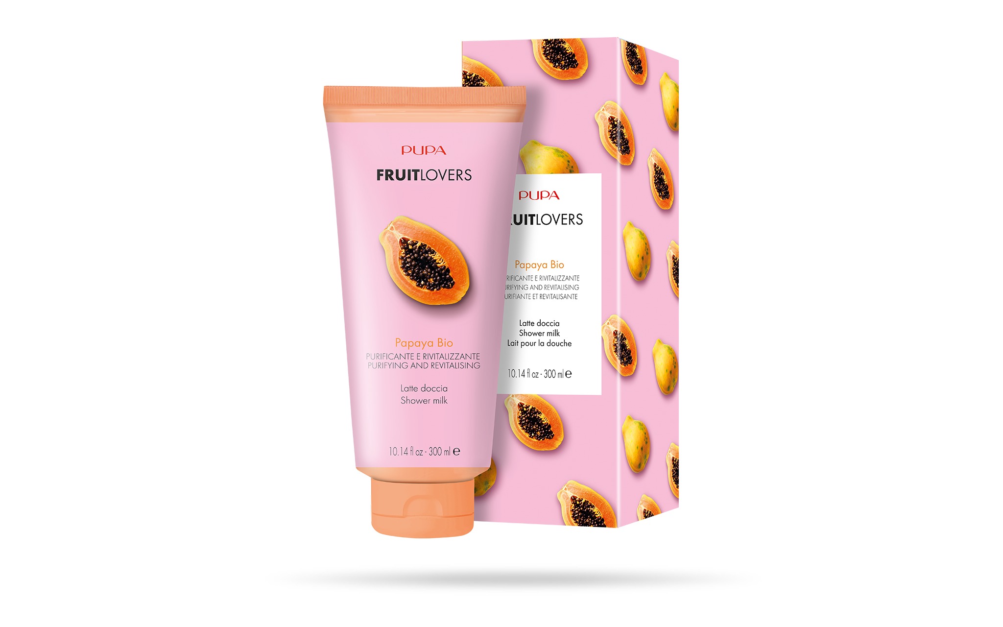 Гель для душа Pupa Fruitlovers Papaya Bio Молочко