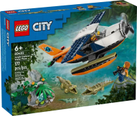 Конструктор Lego City Jungle Водный самолет для исследования джунглей / 60425 - 