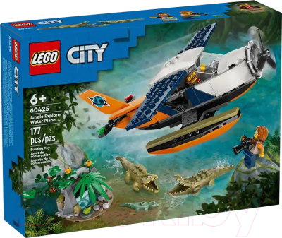 Конструктор Lego City Jungle Водный самолет для исследования джунглей / 60425