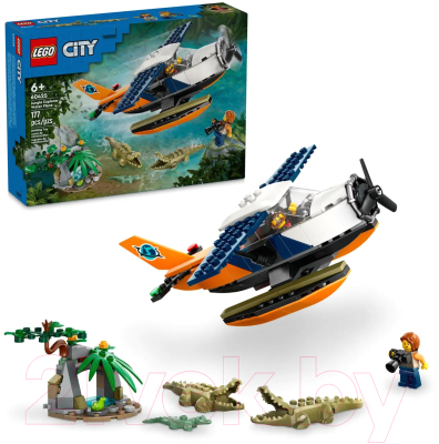 Конструктор Lego City Jungle Водный самолет для исследования джунглей / 60425