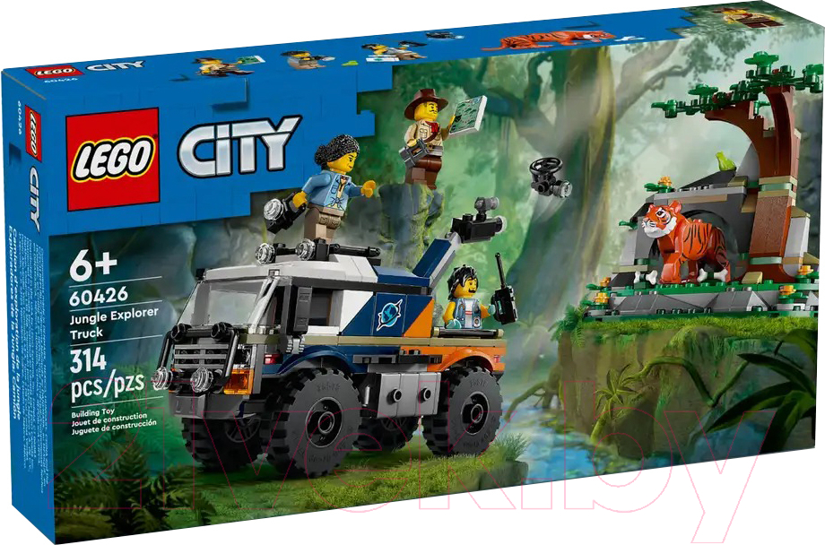 Конструктор Lego City Jungle Внедорожный грузовик для исследов. джунглей 60426