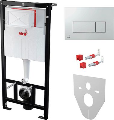 Унитаз подвесной с инсталляцией Alcadrain PR-2381A+AM101/1120-4:1 RU M571-0001