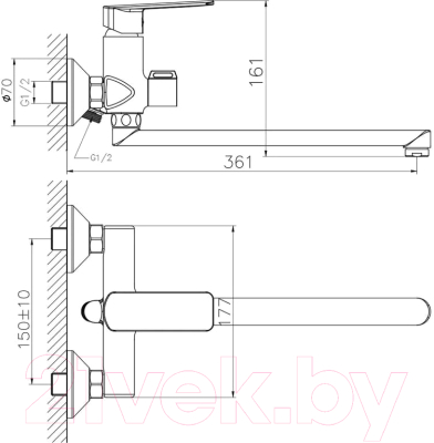 Смеситель Golden Fox St.James 10435-FOX