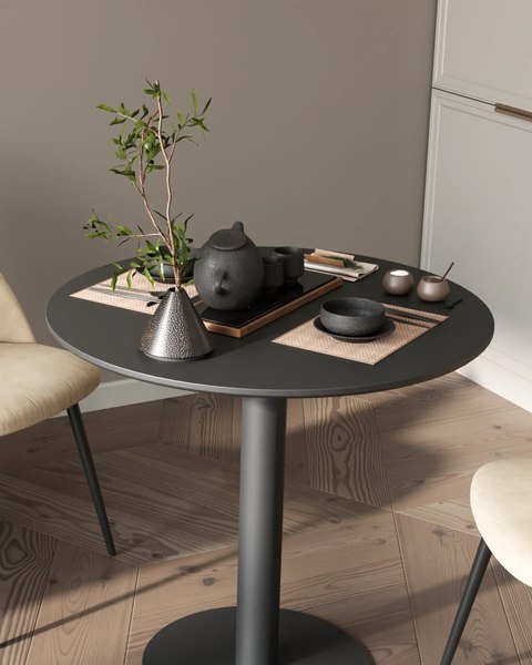 Купить Обеденный стол Stool Group Толедо D80 / YMDT-2101 black top в Борисове