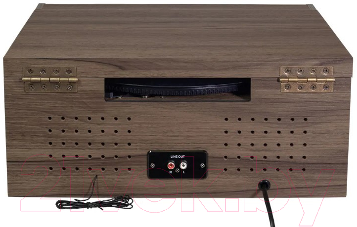 Проигрыватель виниловых пластинок Alive Audio Fusion Dark Wood c Bluetooth и FM-радио / FSN-01-DW