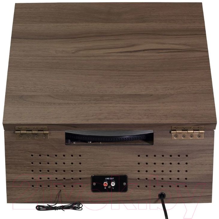 Проигрыватель виниловых пластинок Alive Audio Fusion Dark Wood c Bluetooth и FM-радио / FSN-01-DW